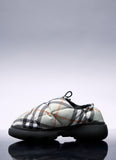 Burberry Women Check Nylon-Blend Pillow Mule