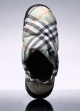 Burberry Women Check Nylon-Blend Pillow Mule