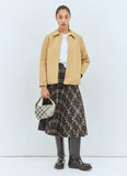 Burberry Women Check Mini Knitted Shoulder Bag