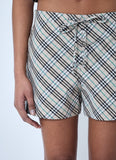 Burberry Women Check Drawstring Shorts