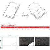 Business Name Card Holder Luxury PU Leather and Stainless Steel Multi Card Case