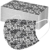 Butterfly Disposable Mask Flowers Lace