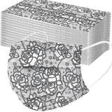 Butterfly Disposable Mask Flowers Lace