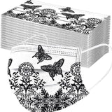 Butterfly Disposable Mask Flowers Lace