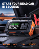 【Flash Sale】Buture Beta09 Car Jump Starter 8000A with 160 PSI Air Compressor丨16-in-1 Roadside Kit