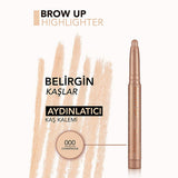 Flormar Brow Up Champagne Eyebrow Highlighter Pencil - Lift & Illuminate, Long-Lasting Shimmer, Soft Texture