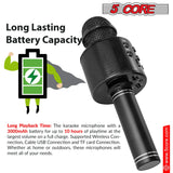 5Core Wireless Karaoke Microphone Bluetooth Mic Portable Handheld Microfonos Inalambricos