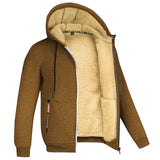 Lamb Fleece Thickened Sports Casual Thickened Hooded Jacket