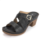 Women's Chunky Heel Sandals - Casual PU Summer 2024