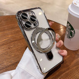 Electroplated Magnetic Suction Bracket Phone Case
