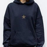 Womens Fashionable Casual Fleece Printed Hoodie
