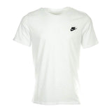 NIKE Sportswear Mens Club Embroidered Futura Tee White/Black Medium