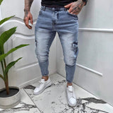 Fashionable Leopard-print Trendy Comfortable Denim Jeans