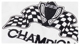Mens Motorcycle Leather Jacket With Embroidered Medal Letters