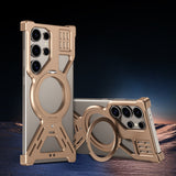 Rotating-stand Heat-dissipating Metal Drop-proof Phone Case