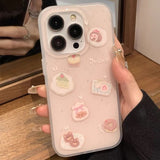Creative Drop Proof Phone Case Featuring A Little Bear Cake Design