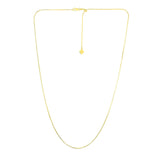 14k Yellow Gold Adjustable Snake Chain 0.85mm