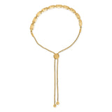 14k Yellow Gold Plated .925 Sterling 5/8 Cttw Diamond Composite Cushion Frame 4â€-10â€ Adjustable Bolo Bracelet (G-H Color, I1-I2 Clarity)
