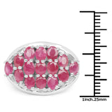 3.00 Carat Genuine Ruby .925 Sterling Silver Ring