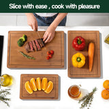 Kitchen Three-piece Bamboo Cutting Board Set