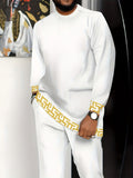Fashionable Mens Long-Sleeve Pants Sports Suit