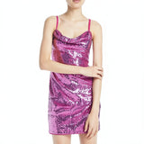 Bcbgmaxazria Womens Sequined Party Mini Dress, Size Medium