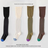 Lady's Colorful Striped Over-the-knee Socks