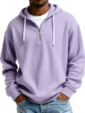 Mens Long-Sleeve Hooded Jacket Loose-Fit Casual Sweatshirt