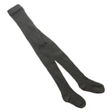 Solid-color Baby Cotton Tights With Ribbed Stripes