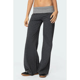 Womens Loose-Fit Foldable Casual Pants For Spring And Summer