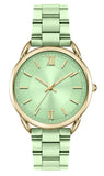 Bisley Womens Gold Watch Mint Metal Bracelet Watch Three Hand Analog Watch