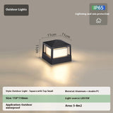 Outdoor Aluminum Wall Pillar Lamp