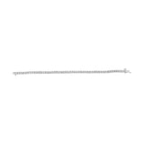 10K White Gold 1/2 Cttw Real Diamond Illusion-Set Miracle Plate Tennis Bracelet (I-J Color, SI2-I1 Clarity) - Size 7.5"