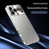 Solid Color Minimalist Metal Anti Drop Phone Case