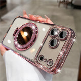 Compatible Magnetic Suction Mirror Phone Case Transparent Protective Cover