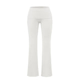 Low-rise Flared Jeans With A Turned-up Hem For A Slimming Look, Womens