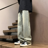 Mens Trendy Straight-leg Loose-fit Fashion Workwear