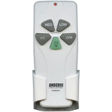 Anderic Substitute for Westinghouse 7787000 Ceiling Fan Remote Control [FAN53TW]