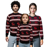 Women's Christmas Round Neck Loose Long Sleeves Sweater
