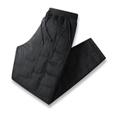 Thickened Plus-size Long Pants With Multiple Pockets For Fall And Winter