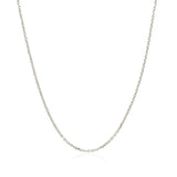 10k White Gold Cable Chain 1.1mm