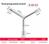 Y-shaped socket wrench-short trident-8 * 10 *12-1 pack