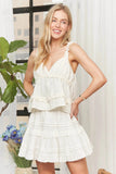 ADORA Ruffled Tiered Crop Top