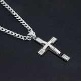 Men's Cross Necklaces in Stainless Steel
