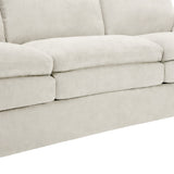 Cozy Upholstered 3-Seater Sofa with Plush Double Cushion and Ergonomic Design