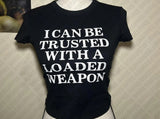 Sexy And Fashionable Women's Short Figure-hugging Crop Top With Letter Print
