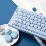 Crystal Jelly Side-engraved Keycaps For A 136-key Compact Full-size Keyboard