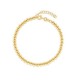 14k Yellow Gold Bead Chain Necklace(4mm)