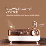Retro Ambience Light Portable Alarm Clock Speaker