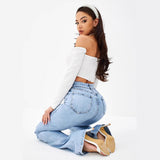 New Womens Denim Flared Jeans For Apparel Export